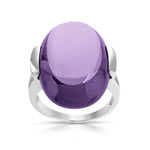 Bague Argent zirconia lavande