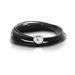 Bracelet cuir noir