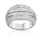 Bague argent 925 et zirconias