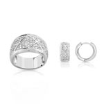 Parure argent et zirconias