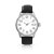 Montre homme acier bracelet cuir