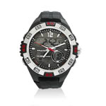 Montre homme double affichage bracelet caoutchouc