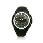 Montre homme double affichage bracelet caoutchouc
