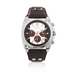 Montre homme chronographe bracelet cuir