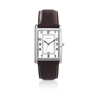 Montre homme bracelet cuir