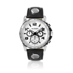 Montre homme chronographe bracelet cuir