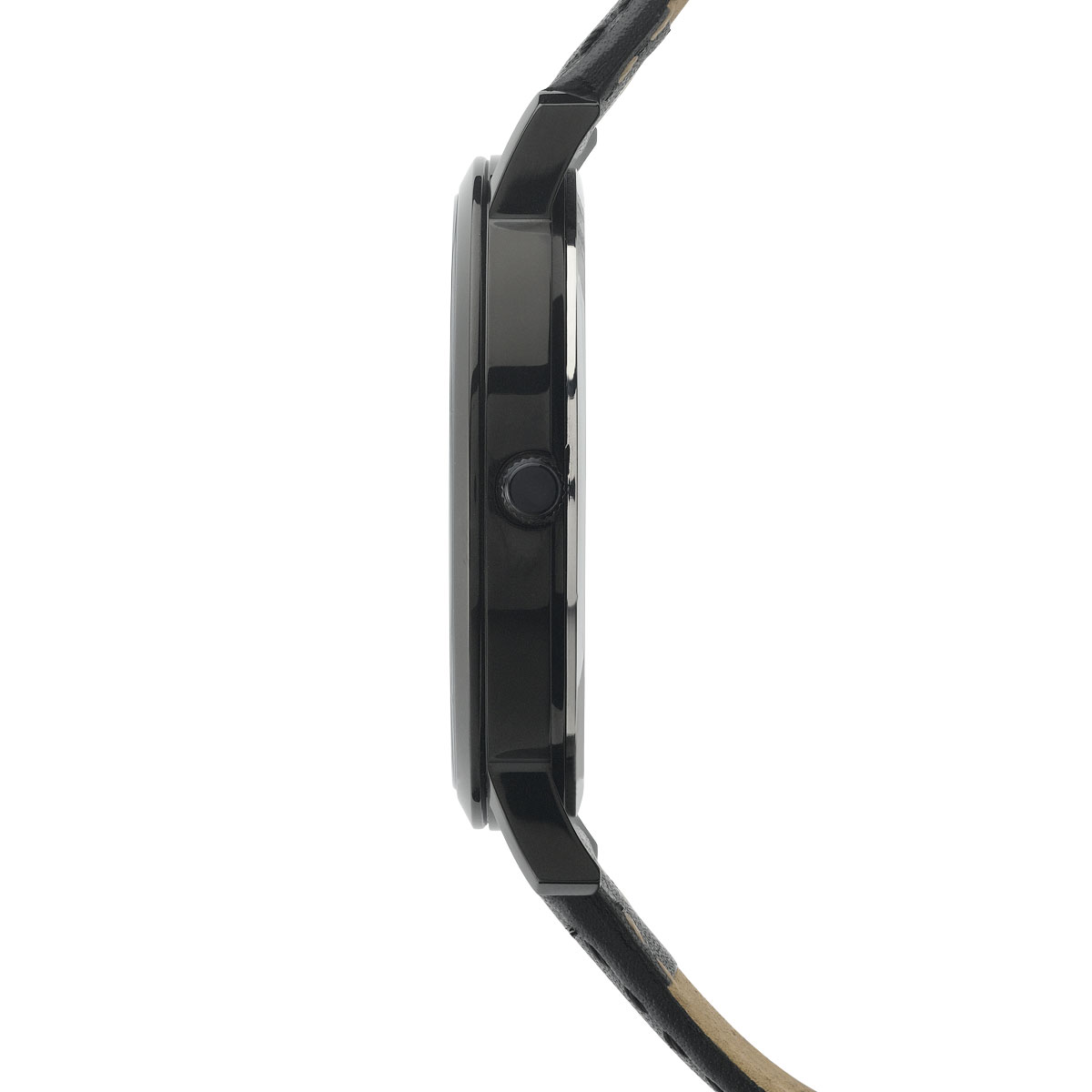 Montre acier bracelet cuir - vue V3