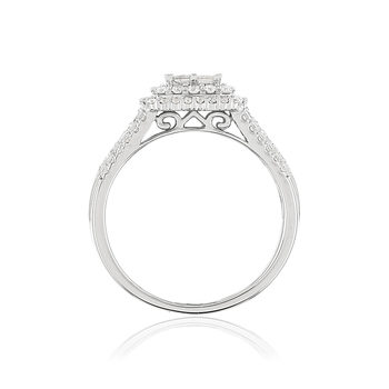 Bague MATY Or 750 blanc Diamants blancs