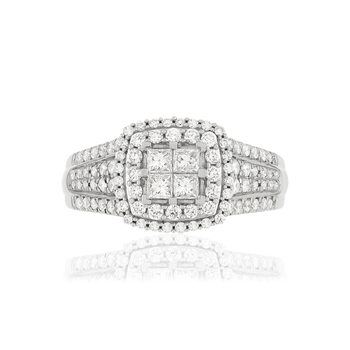 Bague MATY Or 750 blanc Diamants blancs