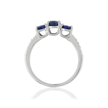 Bague MATY Ors 750 Saphirs et Diamants