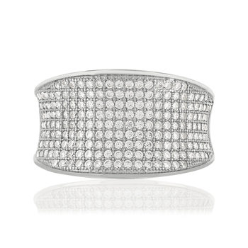 Bague argent 925 zirconias