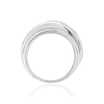 Bague or blanc 750 diamants