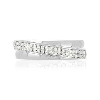 Bague MATY Or 750 blanc diamants
