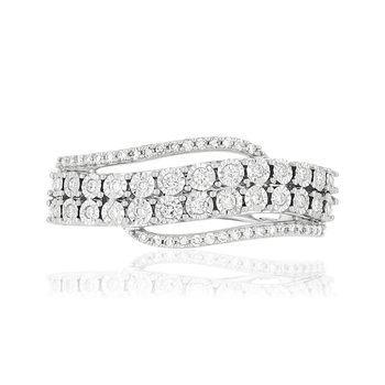 Bague MATY Or 750 blanc Diamants