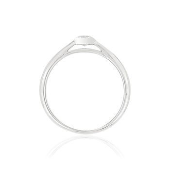 Bague MATY Or 375 blanc Diamant