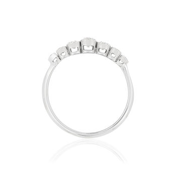 Bague MATY Or 375 blanc Diamants