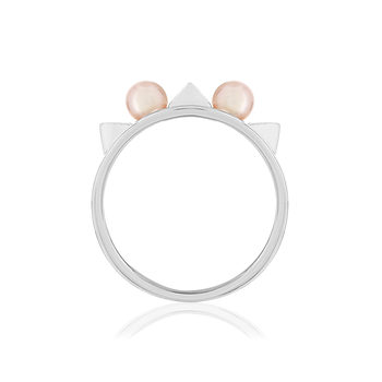 Bague argent 925 perles