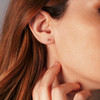 Boucles d'oreilles plaqué or - vue VD1