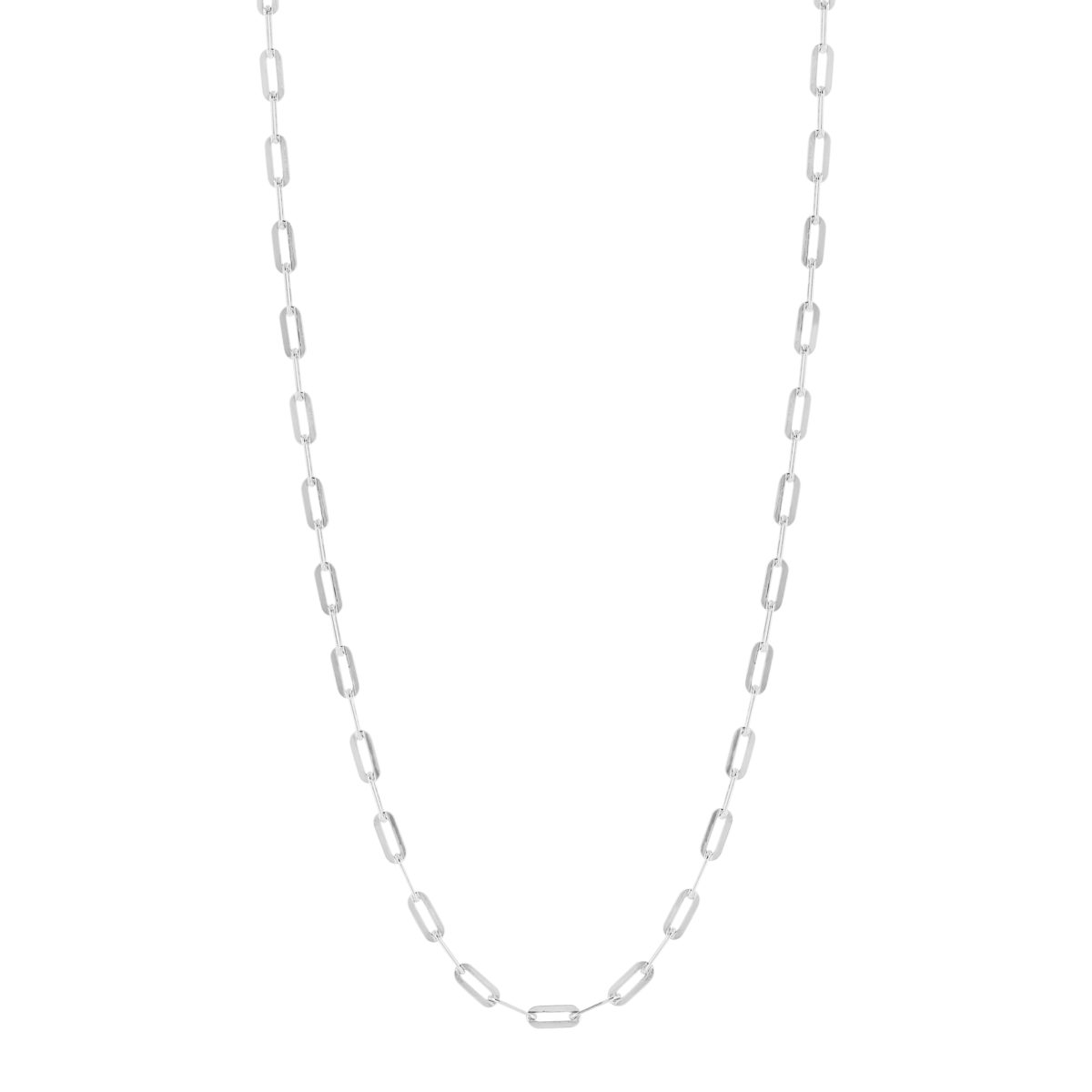 Chaîne argent 925 maille forçat allongée 45 cm - vue 2