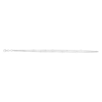 Bracelet argent 925 triple rang 19 cm