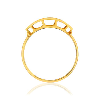 Bague or jaune 375