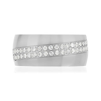 Bague acier zirconias