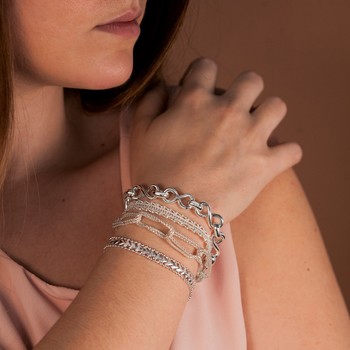 Bracelet argent 925 infinis 20,5 cm