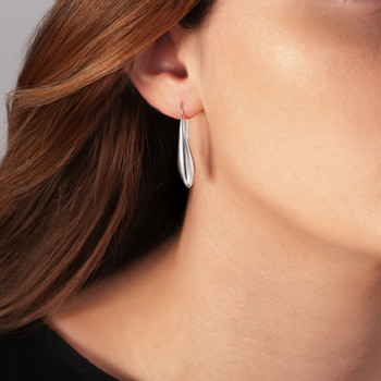 Boucles d'oreilles argent 925 pendants gouttes