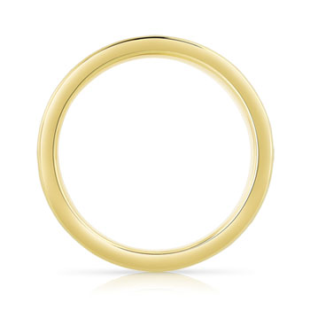 Alliance or 750 jaune diamants synthétiques 2 carats
