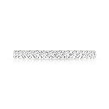 Alliance or 750 blanc diamants synthétiques 0.75 carat