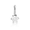 Pendentif or 750 blanc diamant 0.30 carat H/SI - vue V1
