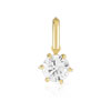 Pendentif or 750 jaune diamant 0.50 carat H/SI - vue V1