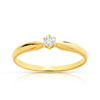 Solitaire or diamant 0.10 ct h/si - vue V1