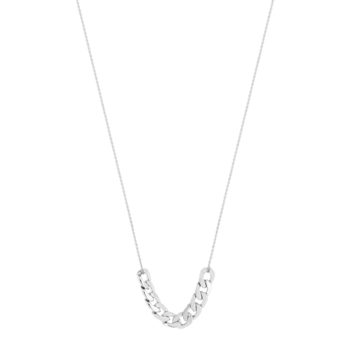 Collier acier maille gourmette XXL 45 cm