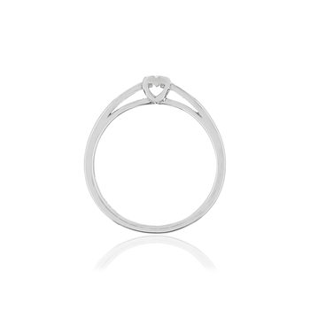 Bague argent diamant