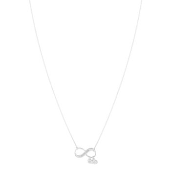 Collier argent 925 infini pampilles coeurs personnalisable 45 cm