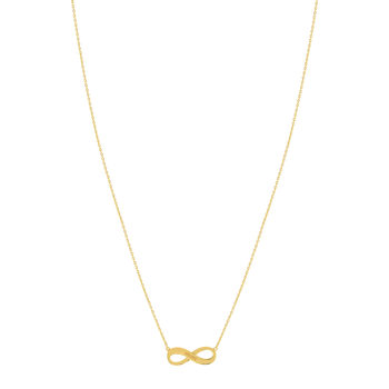 Collier plaqué or infini personnalisable 45 cm