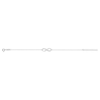 Bracelet argent 925 infini personnalisable 21 cm