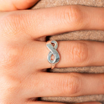 Bague argent 925 infini personnalisable