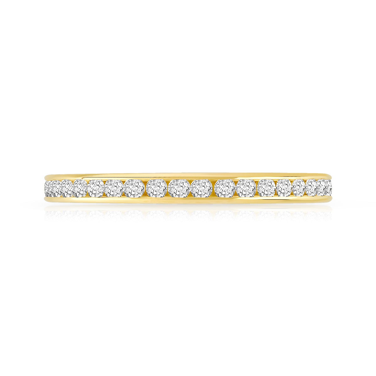 Alliance or 750 jaune diamant H/SI - vue 3