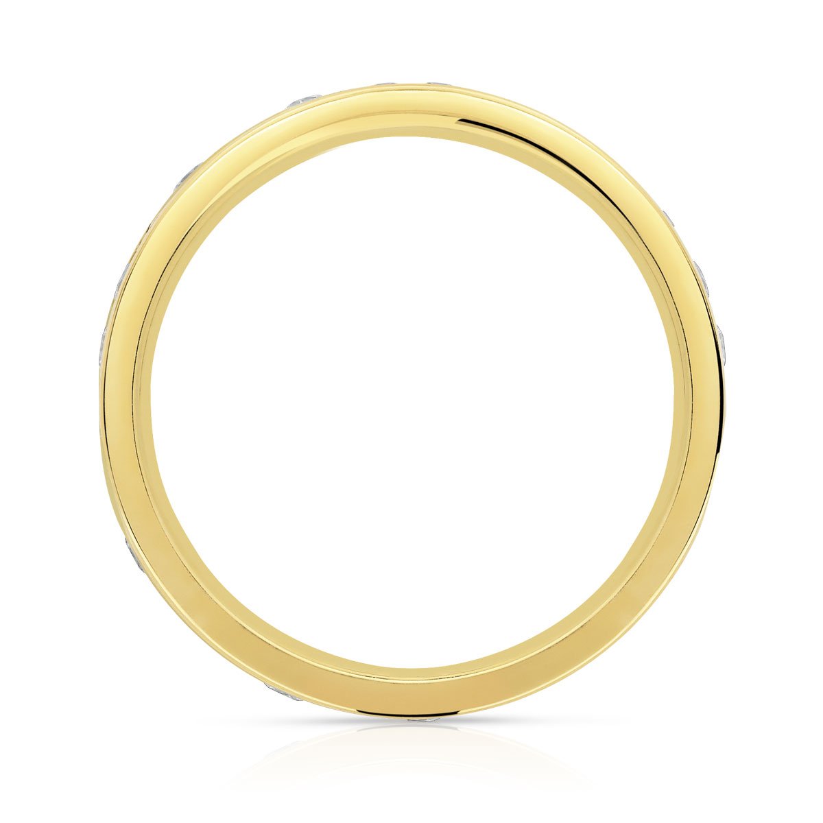 Alliance or 750 jaune diamant H/SI - vue 2