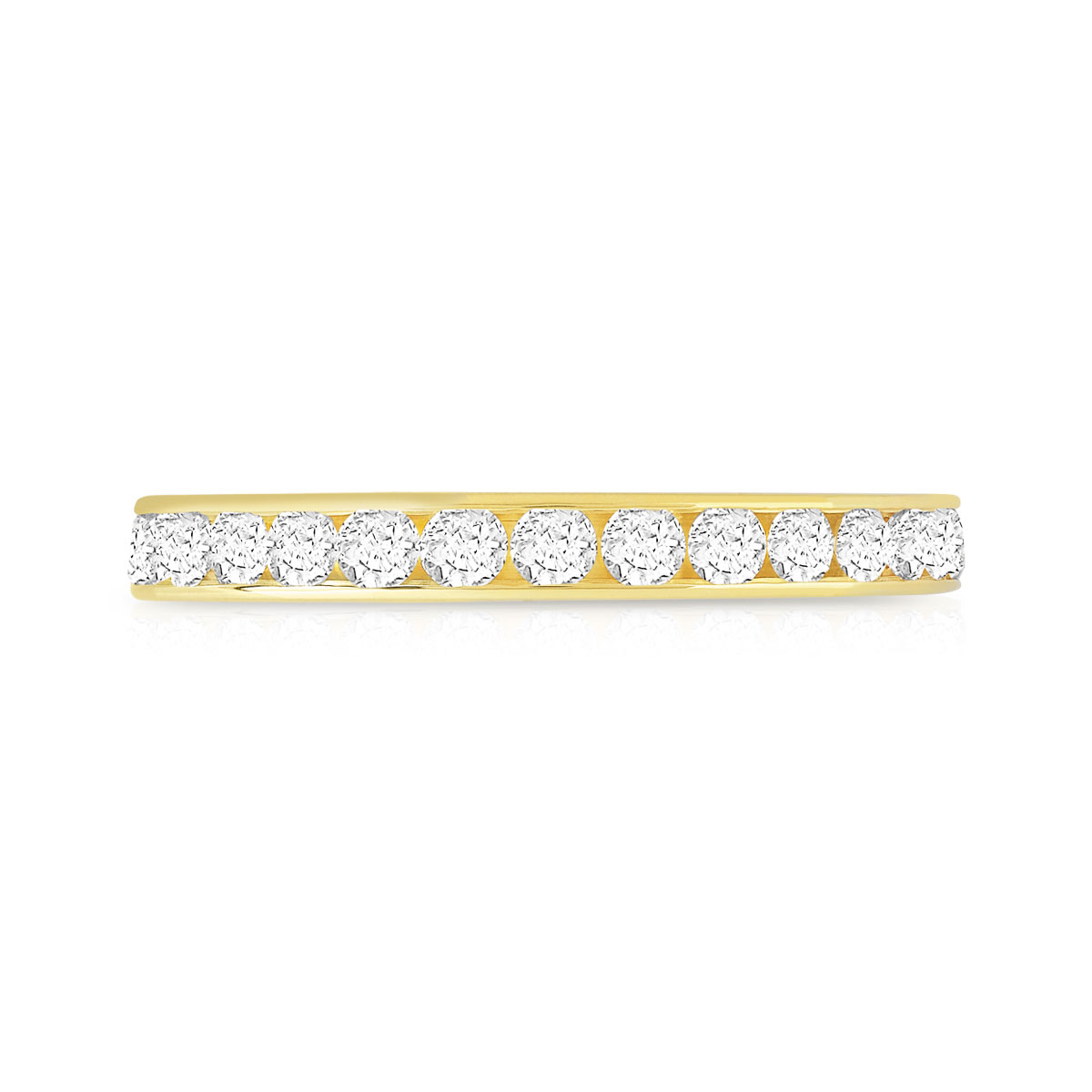 Alliance or 750 jaune diamant H/SI - vue 3