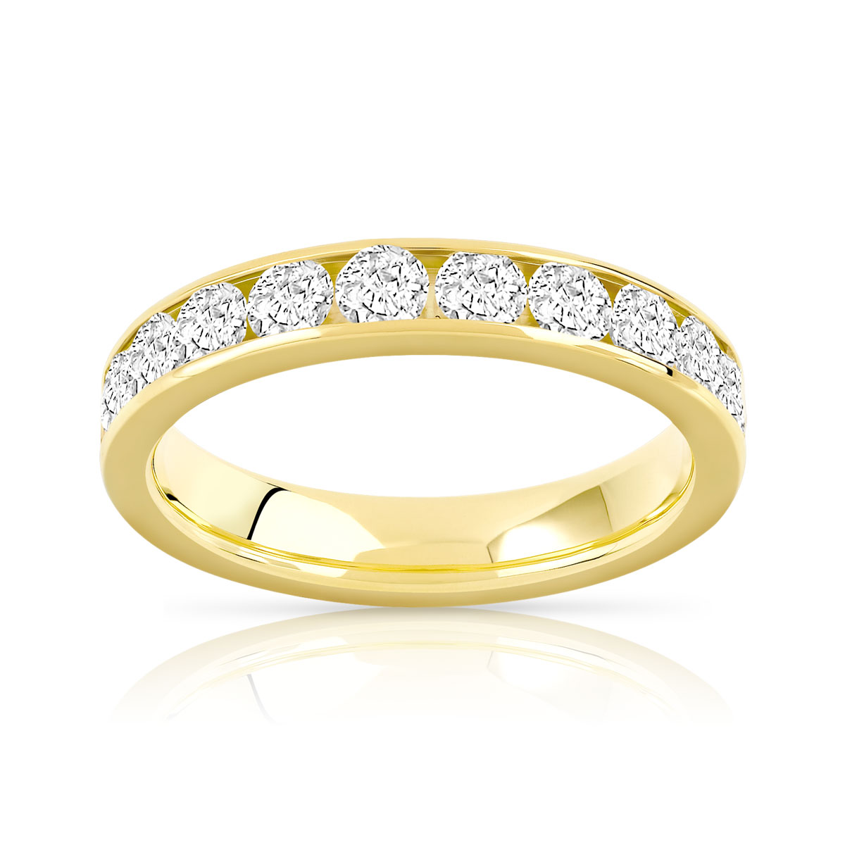 Alliance or 750 jaune diamant H/SI