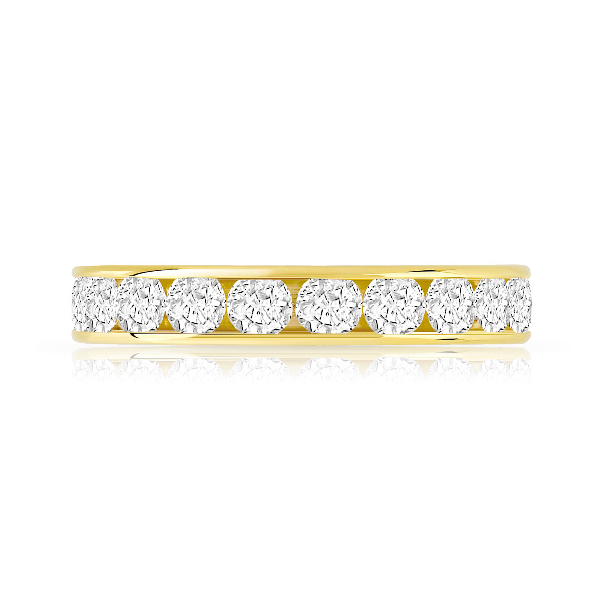 Alliance or 750 jaune diamant H/SI - vue 3