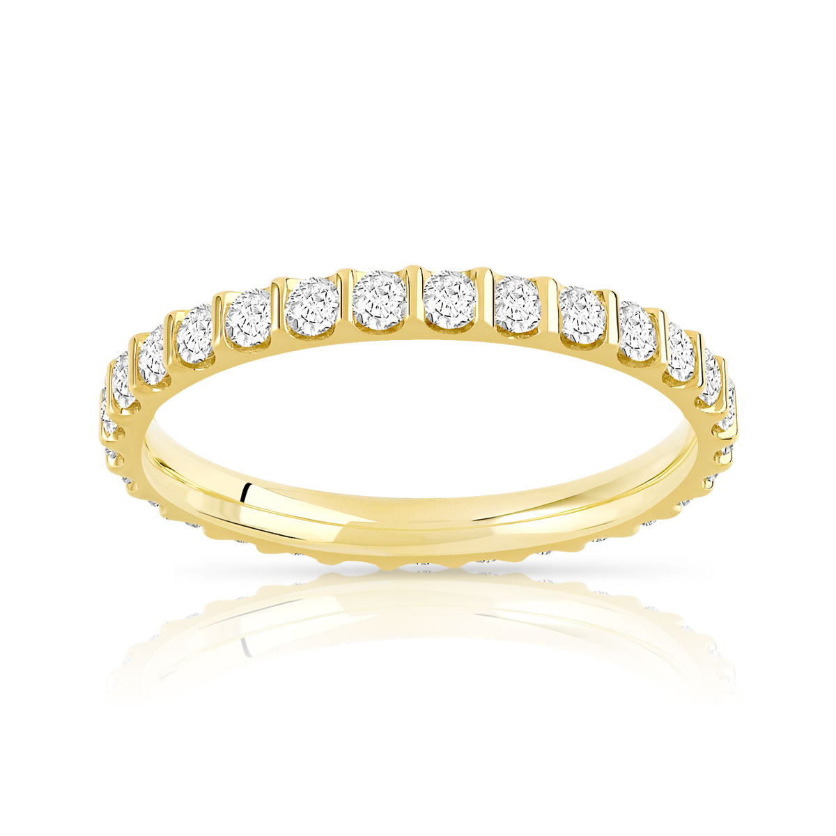 Alliance or 750 jaune diamant H/SI