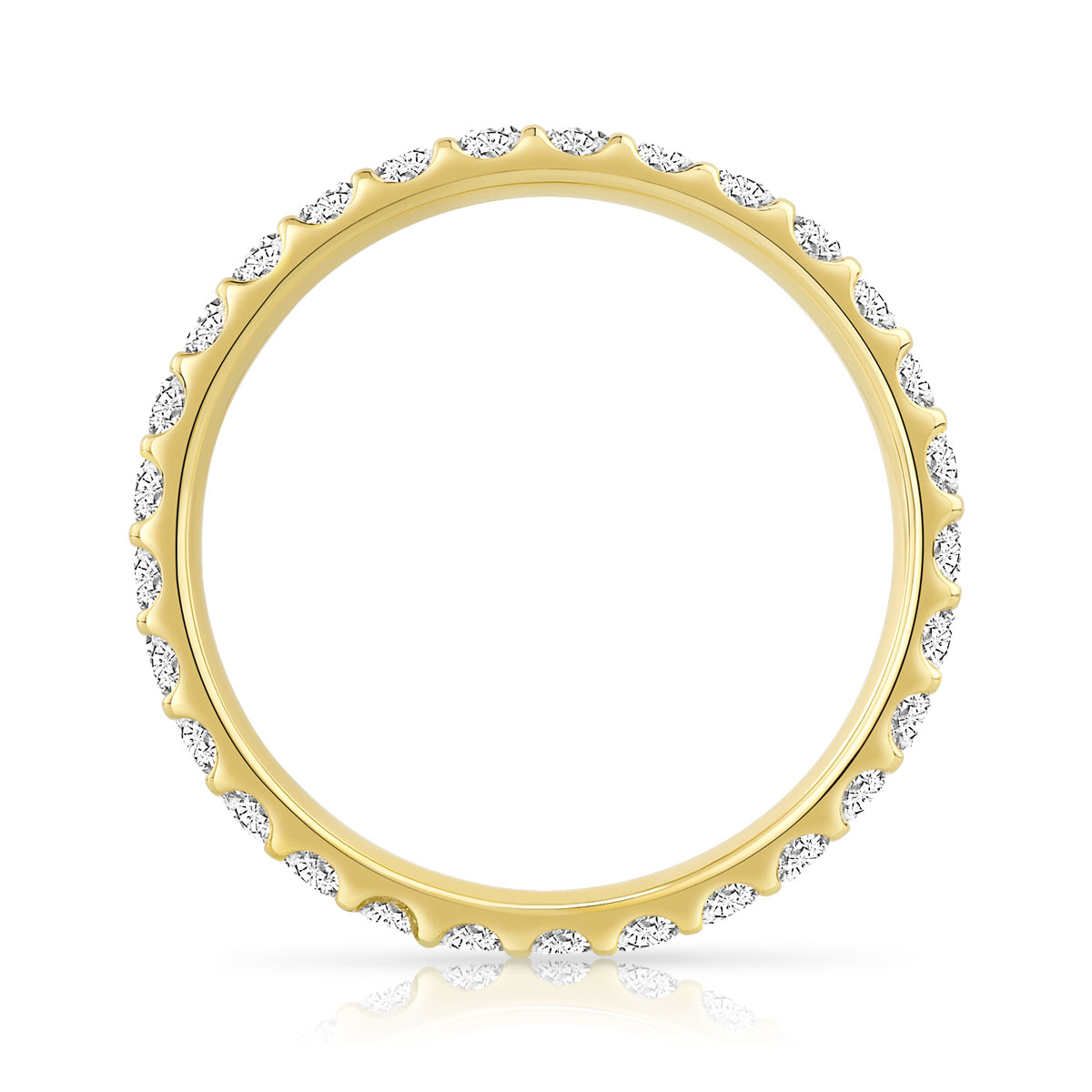 Alliance or 750 jaune diamant H/SI - vue 2