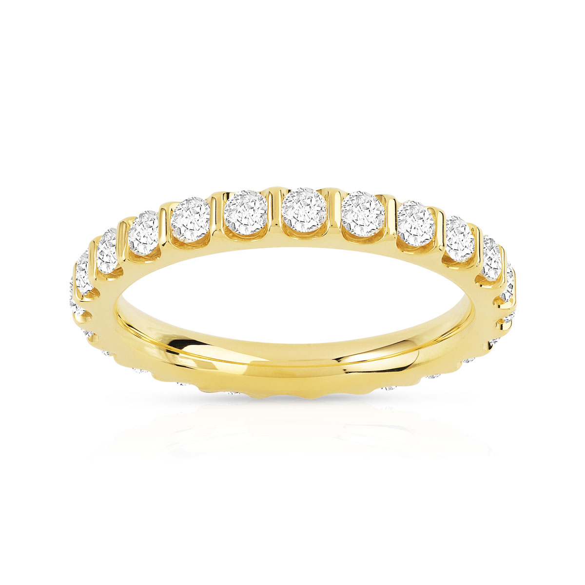 Alliance or 750 jaune diamant H/SI
