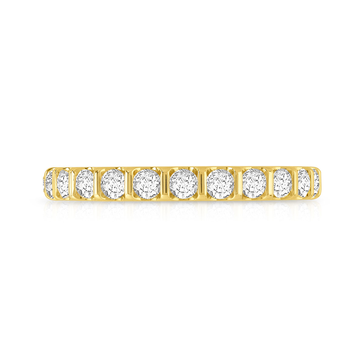 Alliance or 750 jaune diamant H/SI - vue 3