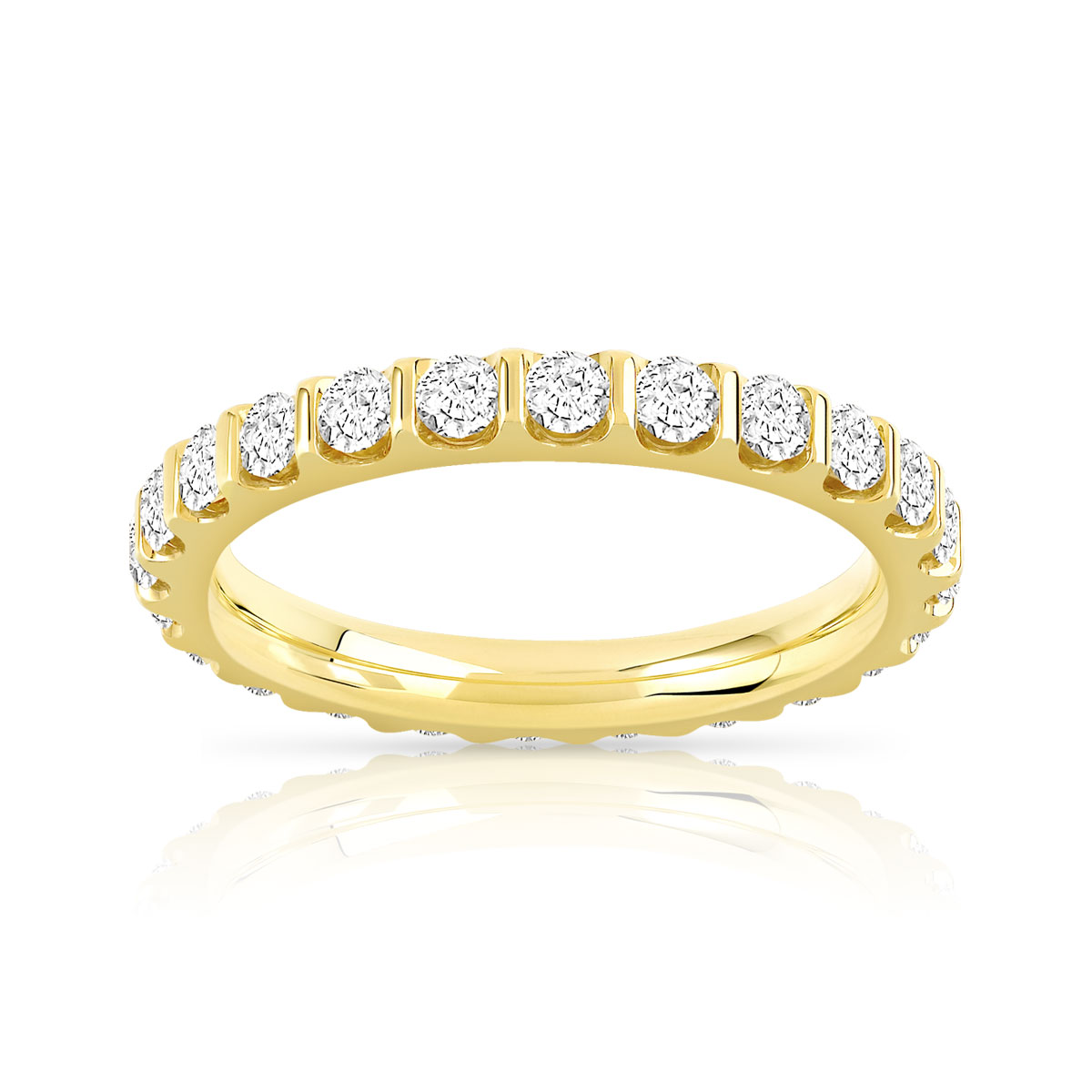 Alliance or 750 jaune diamant H/SI