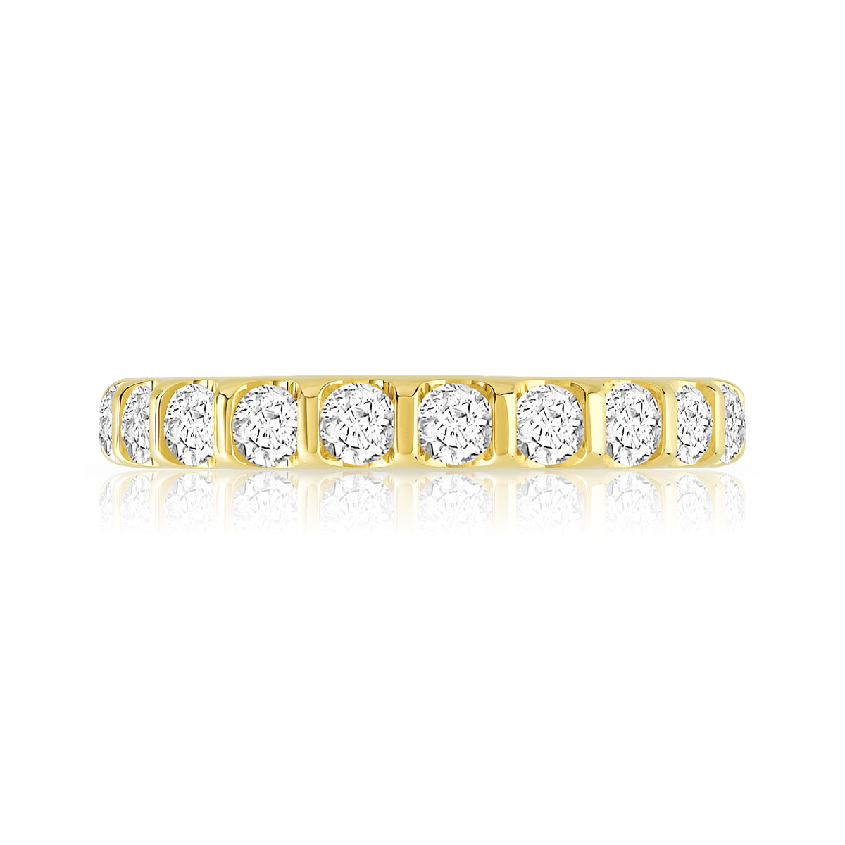Alliance or 750 jaune diamant H/SI - vue 3
